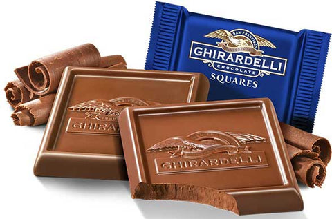 Ghirardelli Light Blue Milk Chocolate Squares, 0.375 Ounce -- 540 per case