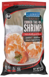 Seamazz 13/15 Cooked Tail On Tiger Shrimp, 2 Pound -- 5 per case.