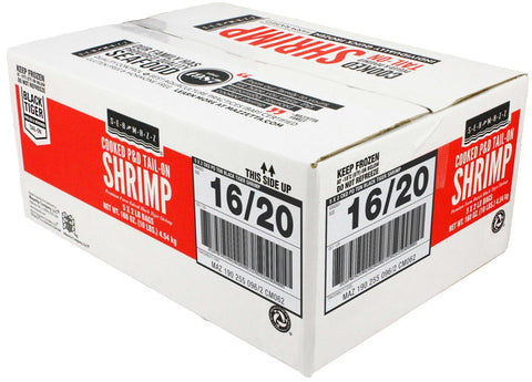 Seamazz 16-20 Cooked Tail On Shrimp, 2 Pound -- 5 per case.