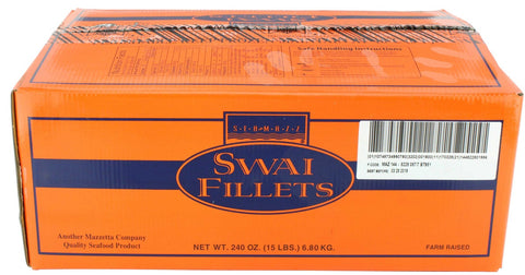 Seamazz 7/9 Ounce Swai Fillets, 15 Pound