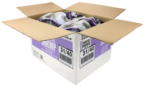 Seamazz 31/40 Tail Off Raw White Shrimp, 20 Pound