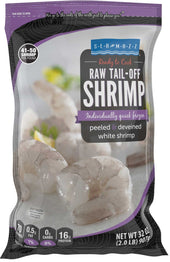 Seamazz 41/50 Tail Off Raw White Shrimp, 20 Pound