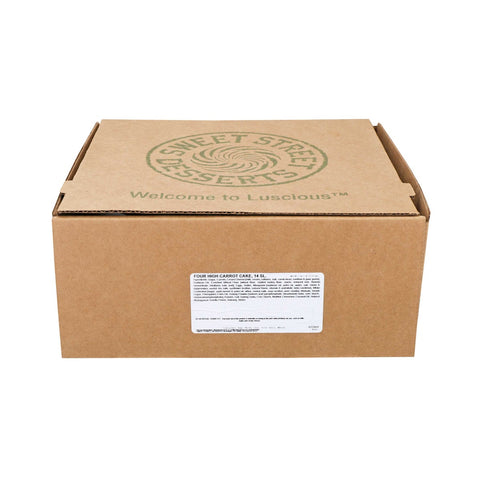 Sweet Street The Big Line Four Layer High Carrot Cake, 14 Slice -- 2 per case.