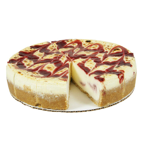Sweet Street Raspberry White Chocolate Hand Fired Brulee Cheesecake, 14 Slice -- 2 per case.