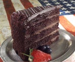 Sweet Street The Big Line 5 Layer High Big Chocolate Cake, 14 Slice -- 2 per case.