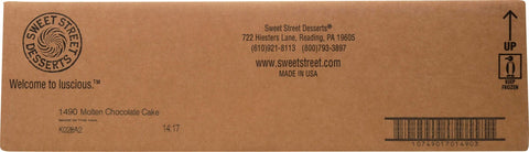 Sweet Street Molten Chocolate Cake, 5 Ounce -- 36 per case.
