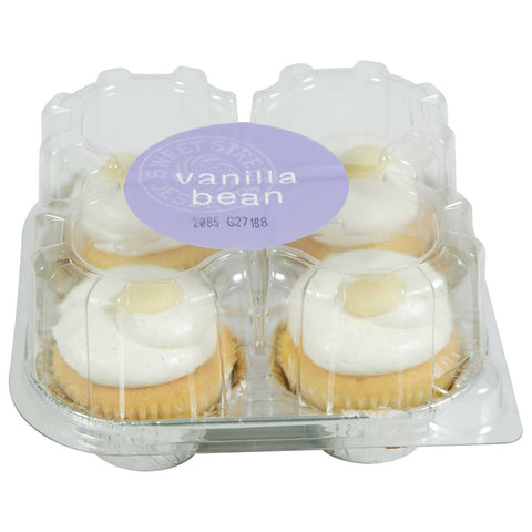 Sweet Street Vanilla Bean Cupcake - 8 per pack -- 4 packs per case.