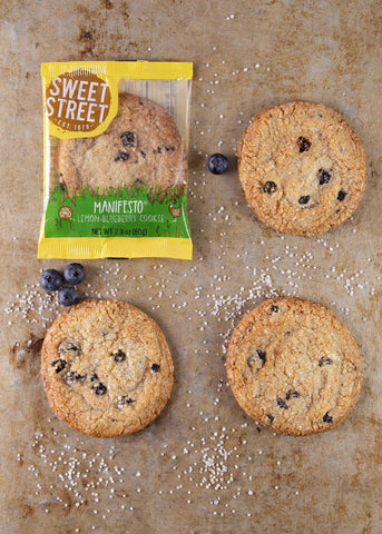 Sweet Street Lemon Blueberry Manifesto Cookie, 2.8 Ounce -- 48 per case