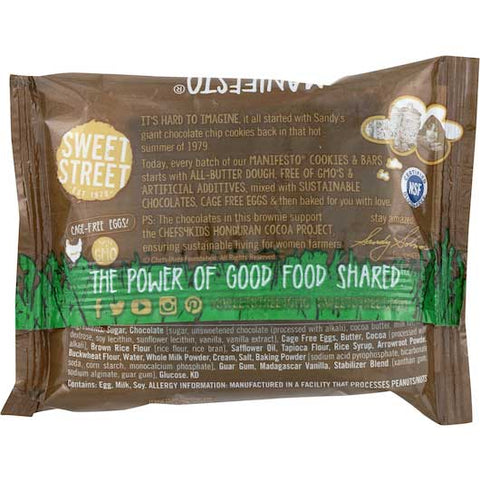 Sweet Street Honduran Chocolate Manifesto Brownie, 2.8 Ounce -- 48 per case.