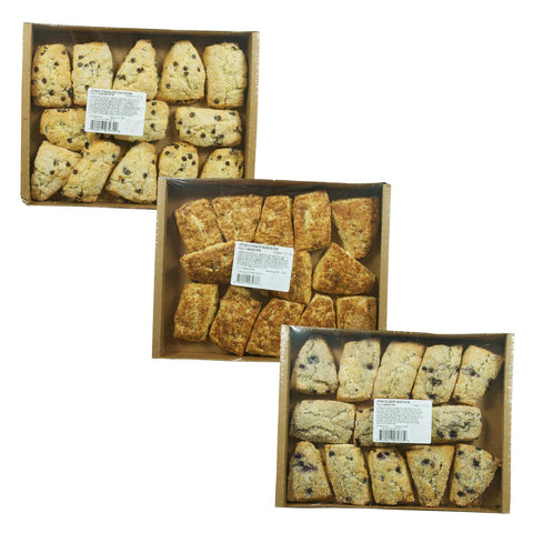 Sweet Street Thaw and Serve Artisan Scone - Variety Pack, 3.5 Ounce -- 48 per case.