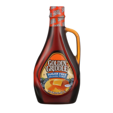Golden Griddle Sugar Free Pancake Syrup, 24 Ounce -- 12 per case.