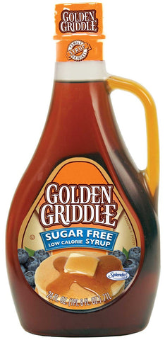 Golden Griddle Sugar Free Pancake Syrup, 24 Ounce -- 12 per case.