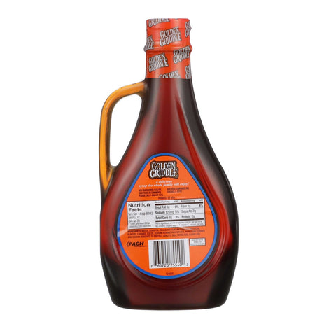 Golden Griddle Sugar Free Pancake Syrup, 24 Ounce -- 12 per case.