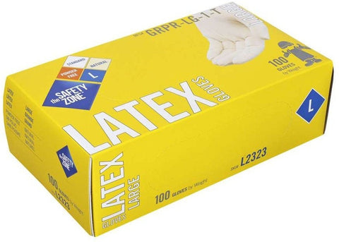 The Safety Zone Large 5 Millimeter Powder Free Latex Gloves -- 1000 per case