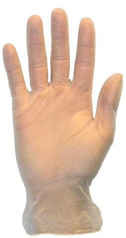 The Safety Zone Medium Clear Premium Powder Free Vinyl Gloves -- 1000 per case