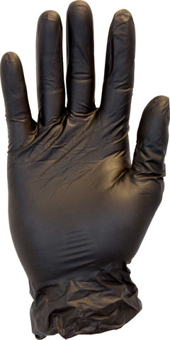 The Safety Zone Large Black Powder Free Vinyl Gloves -- 1000 per case