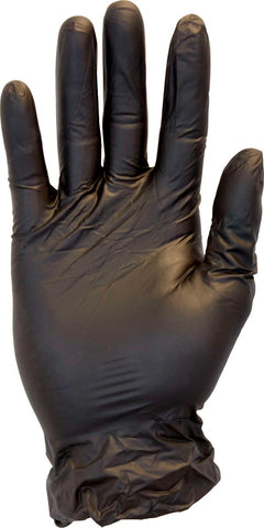 The Safety Zone Extra Large Black Powder Free Vinyl Gloves -- 1000 per case