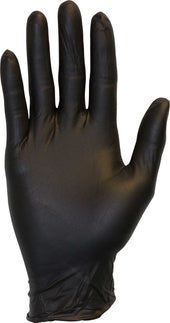The Safety Zone Large Black Powder Free Nitrile Gloves -- 1000 per case