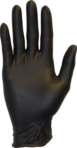 The Safety Zone Large Black Powder Free Nitrile Gloves -- 1000 per case