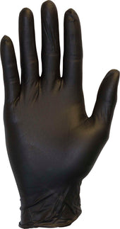 The Safety Zone Black Extra Large Powder Free Gloves -- 1000 per case