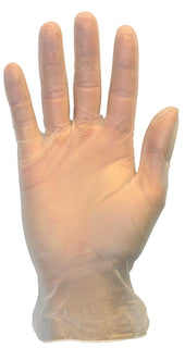 The Safety Zone Clear Medium Powder Free Vinyl Gloves -- 1000 per case