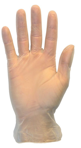 The Safety Zone Large Clear Powder Free Vinyl Gloves -- 1000 per case