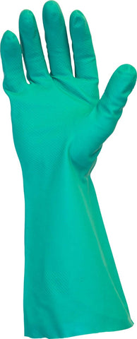 The Safety Zone Flock Lined Green Extra Large Gloves - 1 pair per pack -- 144 packs per case