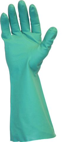 The Safety Zone Flock Lined Green Standard Medium Gloves - 1 pair per pack -- 144 packs per case