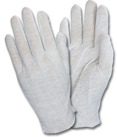 The Safety Zone Men 100 Percent Cotton Lisle Light Weight Inspection Gloves - 12 pair per pack -- 100 packs per case