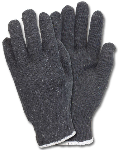 The Safety Zone Grey Medium Weight Cotton/Polyester Knit Gloves - 1 pair per pack -- 360 packs per case