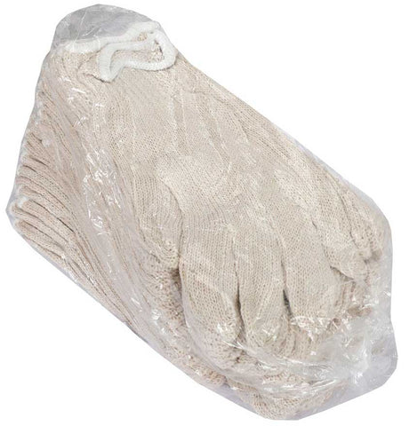 The Safety Zone Mens Light Weight Cotton Polyester Knit Gloves - 1 pair per pack -- 480 packs per case