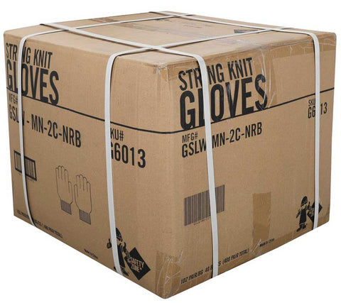 The Safety Zone Mens Light Weight Cotton Polyester Knit Gloves - 1 pair per pack -- 480 packs per case