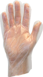 The Safety Zone Extra Large Clear Polyethylene Gloves -- 10000 per case