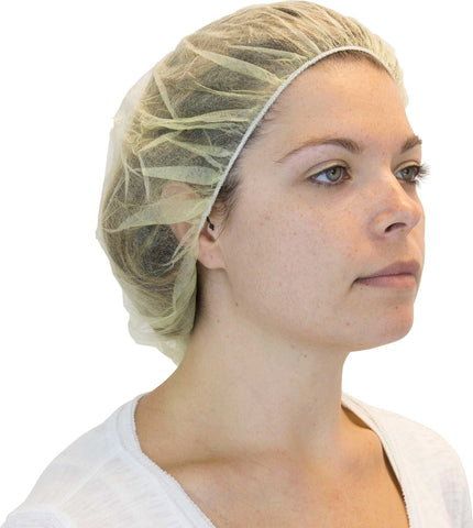 The Safety Zone Yellow Bouffant, 24 inch -- 1000 per case