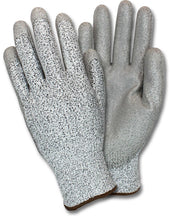 The Safety Zone Large Gray Polyurethane Coated Gloves - 1 pair per pack -- 72 packs per case