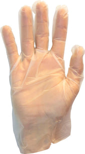 The Safety Zone Clear Stretch Extra Large Polyethylene Gloves -- 1000 per case