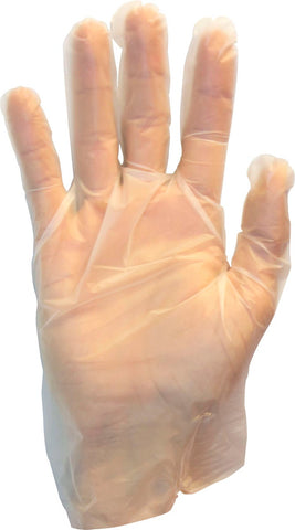 The Safety Zone Clear Stretch Extra Large Polyethylene Gloves -- 1000 per case