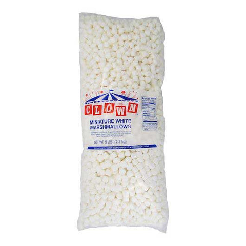 Clown Miniature White Marshmallow, 5 Pound -- 4 per case