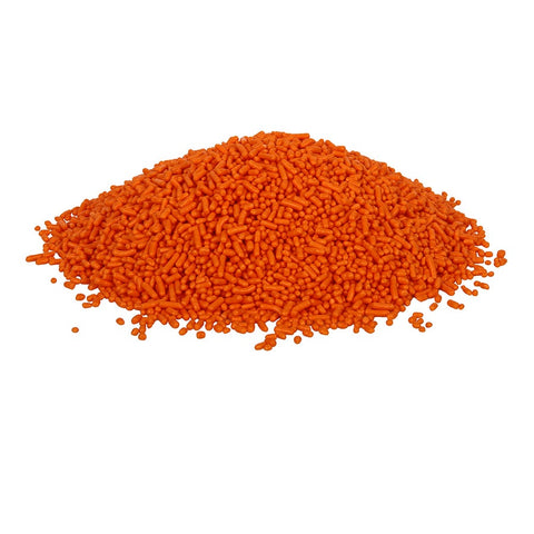Sprinkle King Non Partially Hydrogenated Orange Decorettes, 6 Pound -- 4 per case.