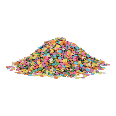 Sprinkle King Pastel Confetti Blend Non Partially Hydrogenated Decorettes, 5 Pound -- 4 per case.