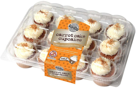 Two Bite Premium Carrot Cake Cupcake, 10 Ounce -- 12 per case