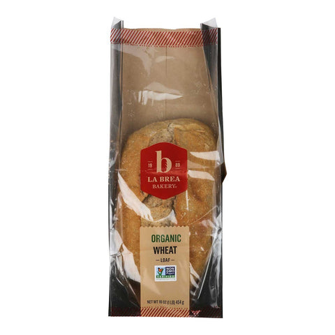 Labrea Bakery Organic Wheat Bread Loaf, 16 Ounce -- 12 per case.