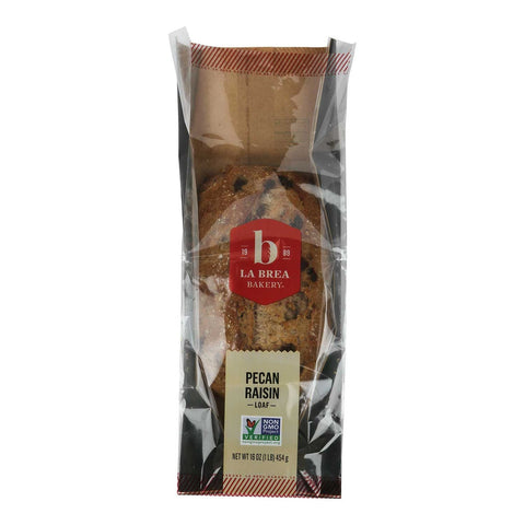 Labrea Bakery Oval Pecan Raisin Bread, 16 Ounce -- 12 per case.