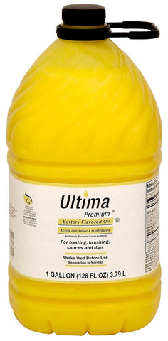 Ultima Premium Butter Alternative Buttery Flavored Oil, 1 Gallon -- 3 per case