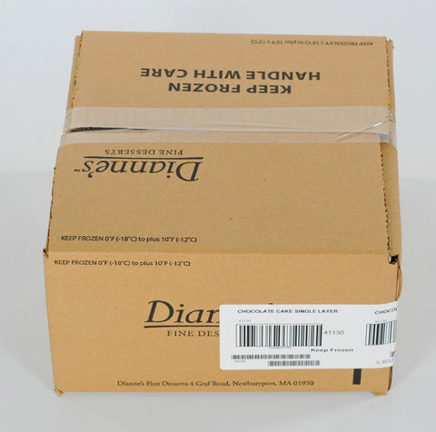 Diannes Gourmet Desserts Cake Chocolate Single Layer, 42.4 Ounce -- 2 per case.