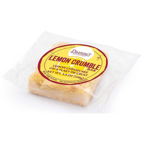 Diannes Lemon Crumble Bar, 3.8 Ounce -- 24 per case