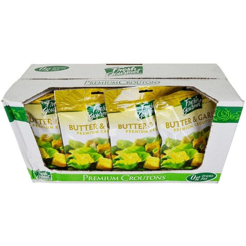 Fresh Gourmet Homestyle Butter Garlic Croutons, 5 Ounce -- 12 per case