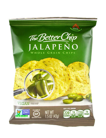 The Better Chip Jalapeno with Sea Salt Tortilla Chips, 1.5 Ounce -- 27 per case.