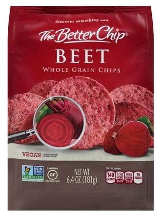 The Better Chip Beet Tortilla Chips, 6.4 Ounce -- 12 per case