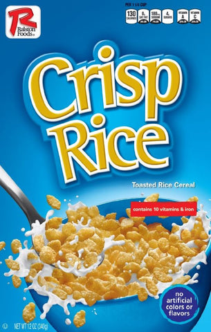 Ralston Foods Crisp Rice Cereal, 12 Ounce -- 16 per case.